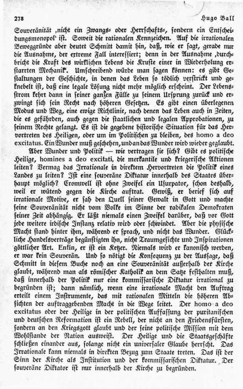 Carl Schmitt Studien Lt110 Hugo Ball 1886 1927 Carl