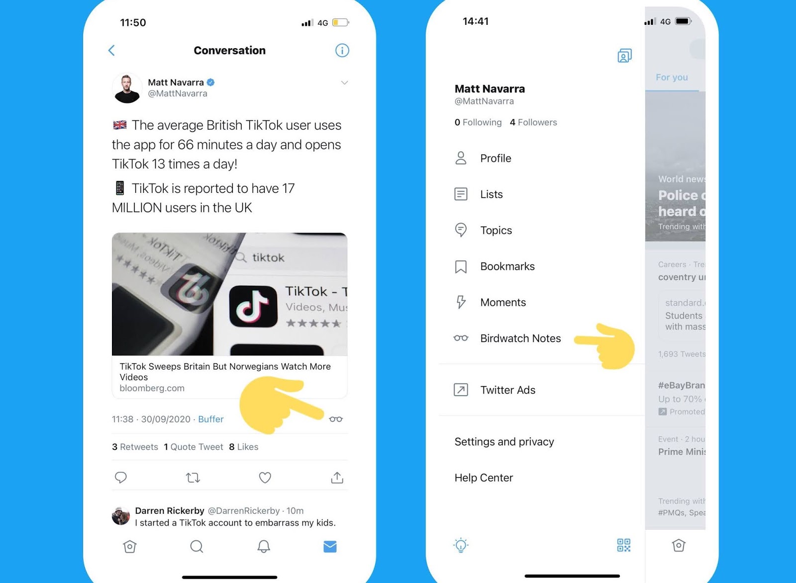 Twitter's new 'Birdwatch' feature is aimed to combat misinformation and to provide more context for tweets in the form of 'Notes' / Digital Information World