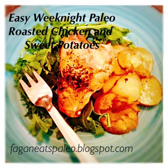 Paleo Roasted Chicken and Sweet Potatoes 
