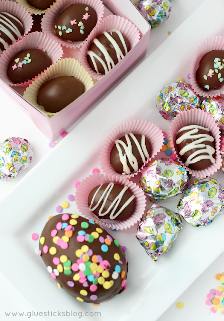 make your own chocolate easter egg truffles