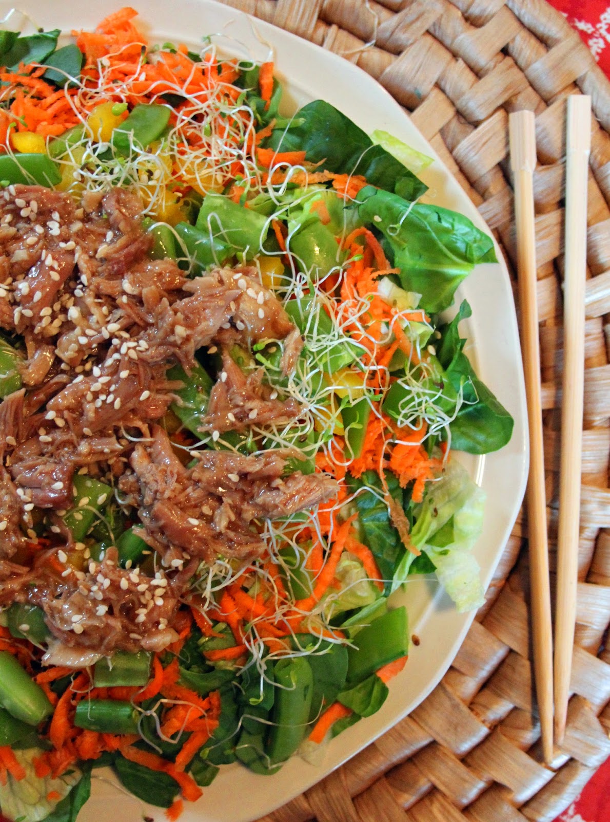Jo and Sue: Asian Inspired Pulled Pork Salad