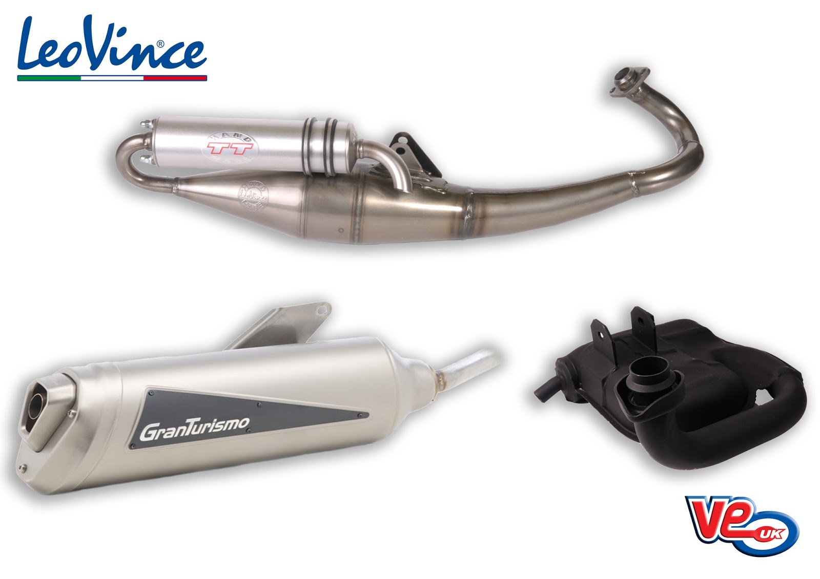 VE Scooter Spares LeoVince Scooter Exhaust Systems from VE (UK)