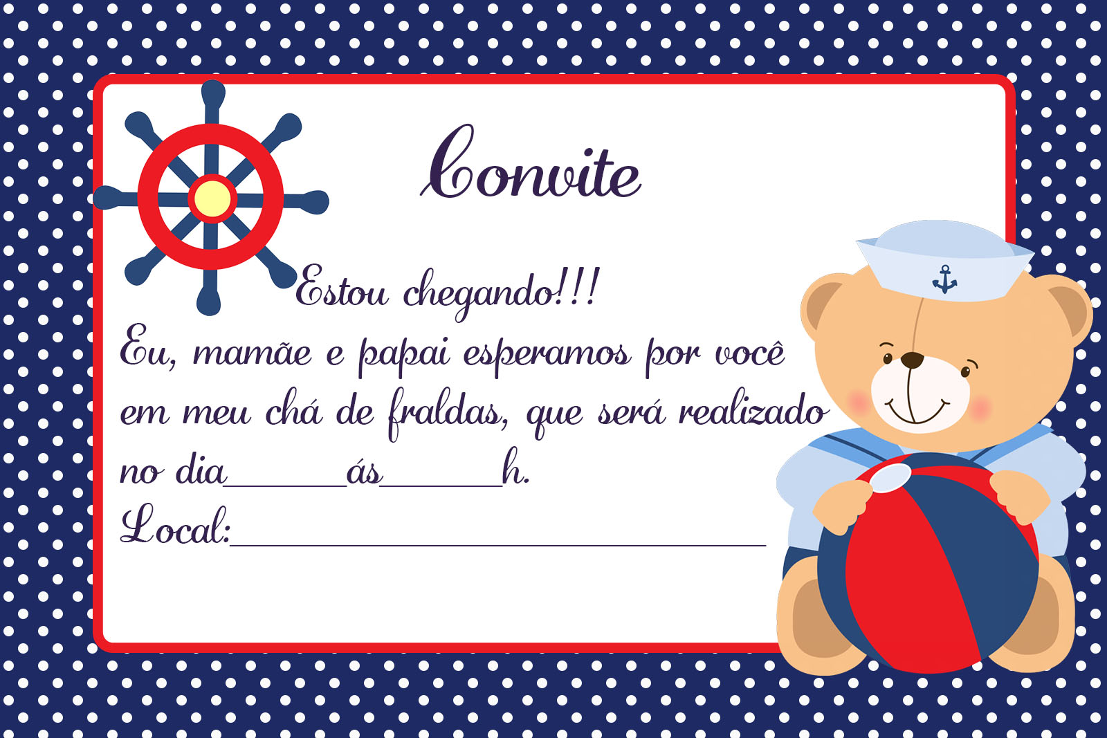 Convites para Chá de Bebê editáveis grátis para baixar, editar e imprimir Cantinho do blog Convites para Chá de Bebê editáveis grátis para baixar, editar e imprimir Cantinho do blog