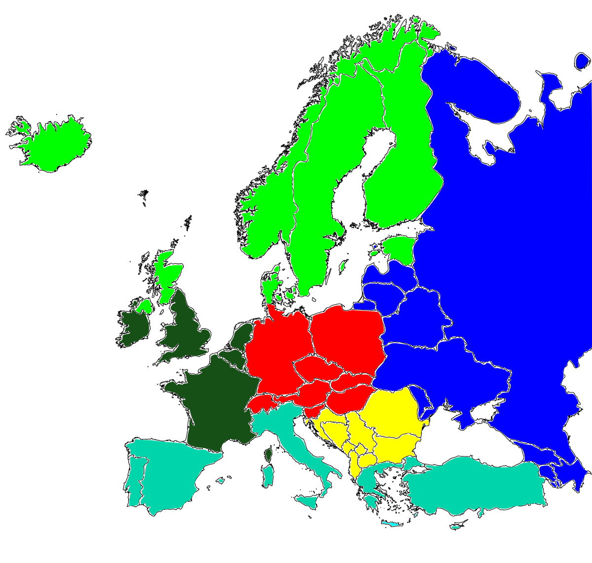 Region eu. Регион Europe. Регионы Европы. Карта - Европа. Regional Map of Europe.