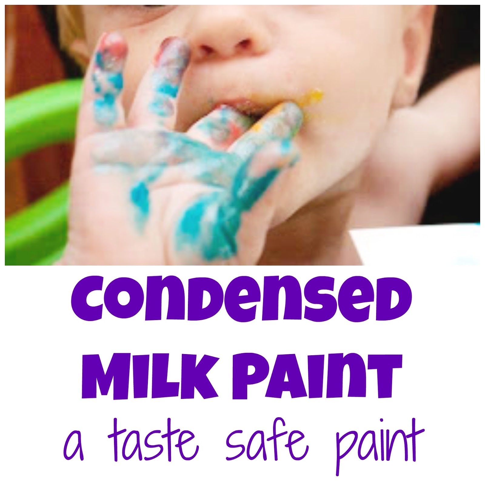 Tastesafe, Messy Fun with Condensed Milk Paint Life with Moore Babies