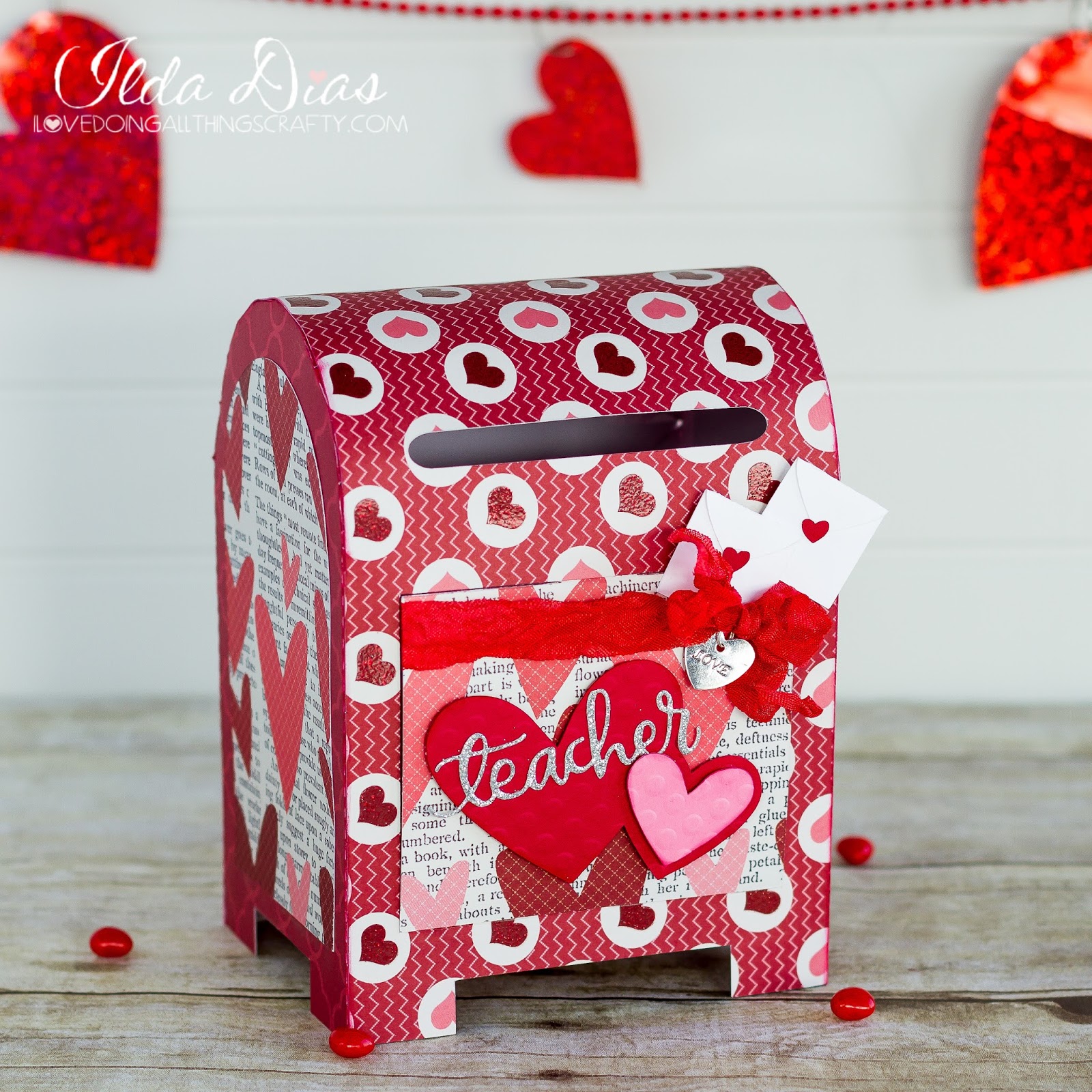 I Love Doing All Things Crafty Valentine's Day Post Office Drop Box