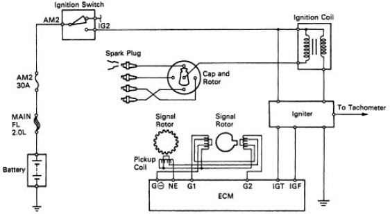 Wiring Diagrams   Toyota Camry Ignition System Wiring And