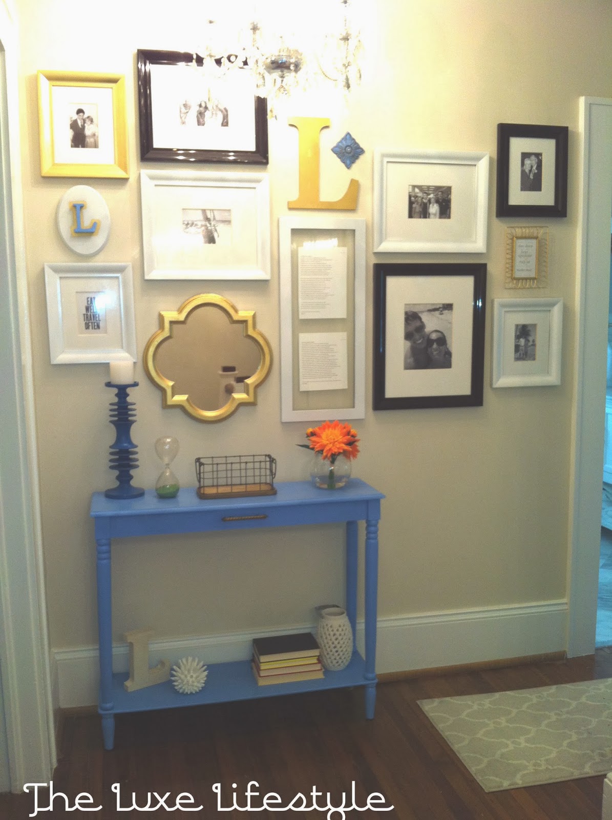 The Luxe Lifestyle: Upstairs Hallway Makeover: Gallery Wall