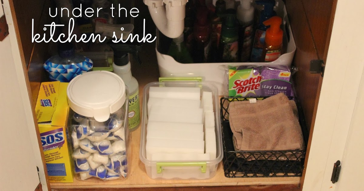 Organizing for Six: Quick Fix Friday - Under the Kitchen Sink