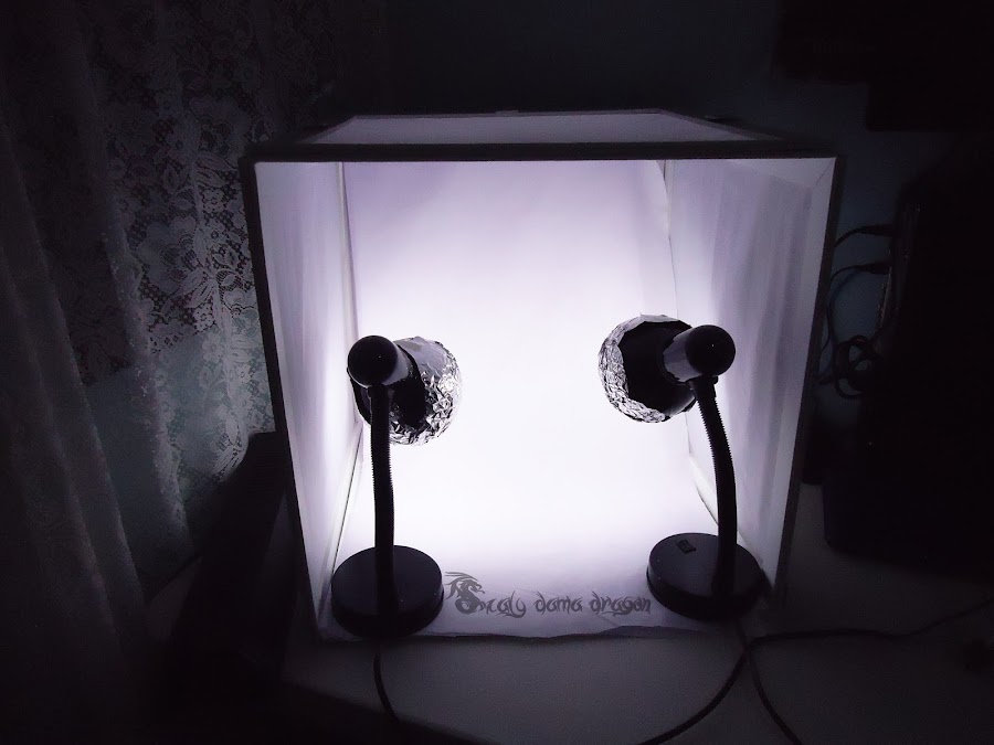 Caja de luz casera desmontable lightbox para tomar fotografías