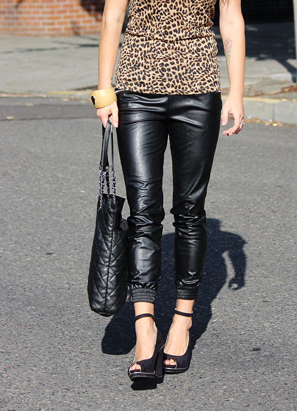 Fashion Street Style England Jade Rose Blog: Leopard and Leather OOTD