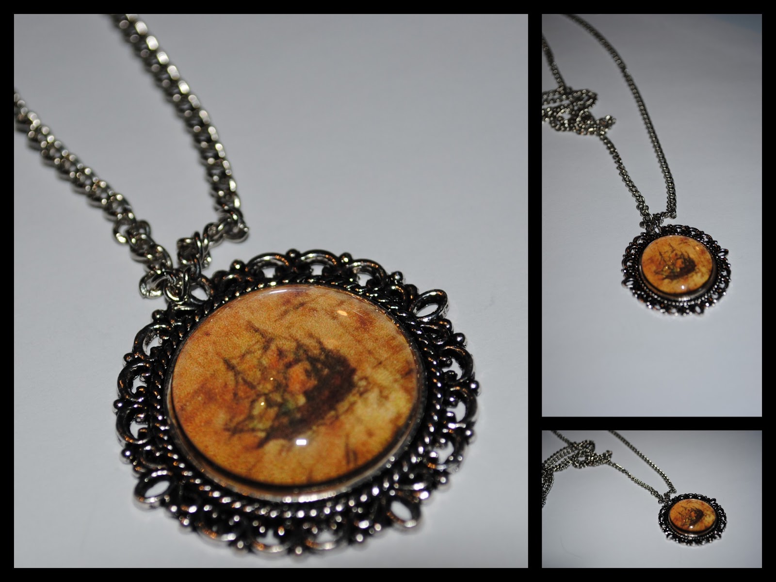 lot's collection DIY making a cabochon necklace with picture