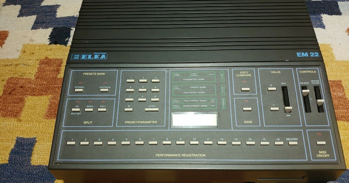 MATRIXSYNTH: Elka EM 22 Vintage 1986 Italian Synthesizer Module