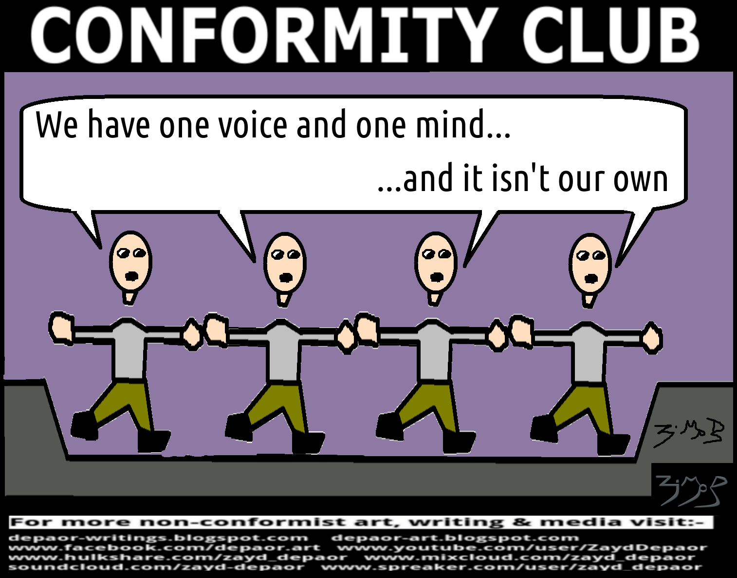 Zayd Depaor Writer ESCAPING CONFORMITY