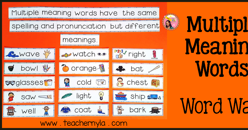 Nyla's Crafty Teaching: Multiple Meaning Words - Ideas for Teaching