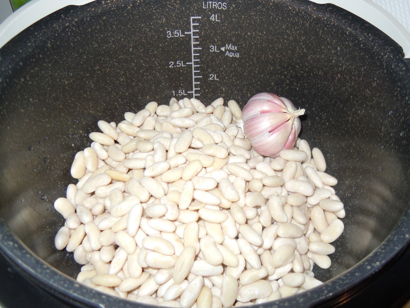 JUDÍAS BLANCAS CON CHORIZO (ROBOCHEF)