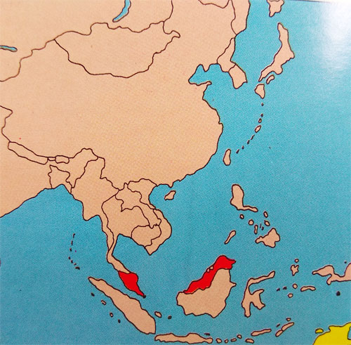 Gambar Peta letak negara Malaysia