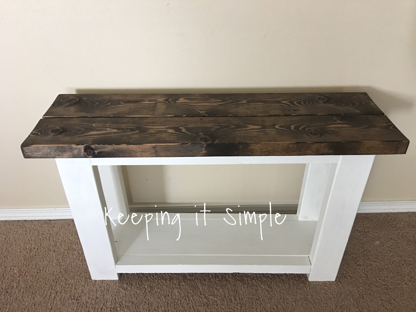 Keeping it Simple How to Build a Sofa Side Table For About 15
