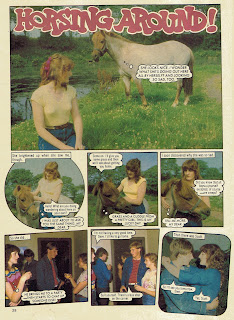 Horsing Around photo story from Jackie annual '84, starring Alan Cumming 1
