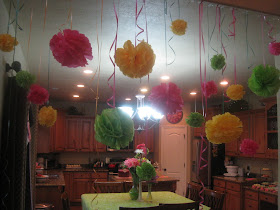FlipChick Designs: Pink, Green and Yellow Birthday Party!