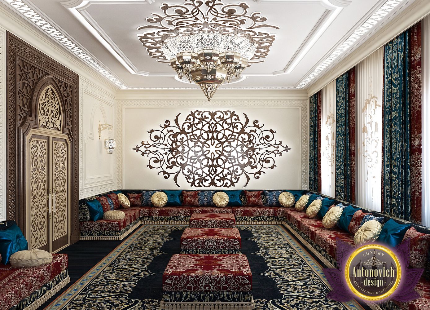 Luxury Antonovich Design Uae Arabic Style In The Interior Of Luxury