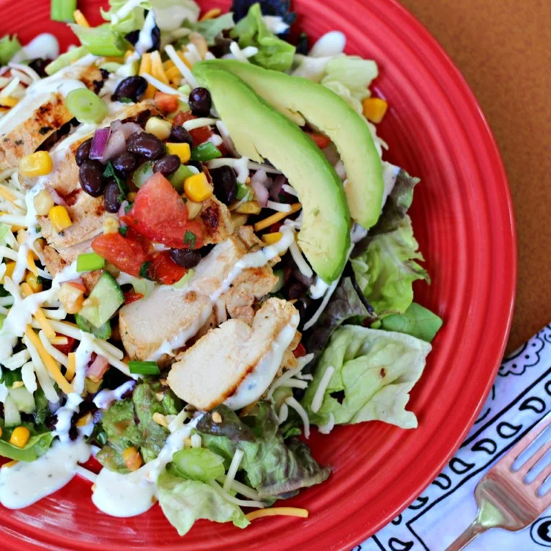 Southwest Mesquite Grille Chicken Salad: Quick and easy dinner option featuring  Perdue® Perfect Portions® Mesquite Grille Chicken Breasts #chicken #perfectportions
