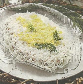 Салат "Мимозка" к празднику Состав продуктов и приготовление салата