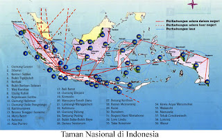 Map Indonesian National Park