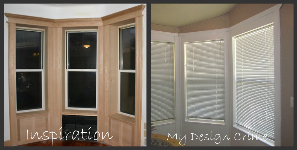 Bungalow Noir Design Crimes Bay Window Molding Fake Out I Adore Molding Especially Nice Chunky Well My Pocketbook Wasn T Feeling So Considering Had Just Finished Tackling The Ever Por