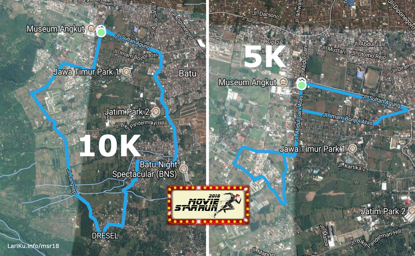 🔍 Movie Star Run • 2018 Rute Route Movie Star Run • 2018