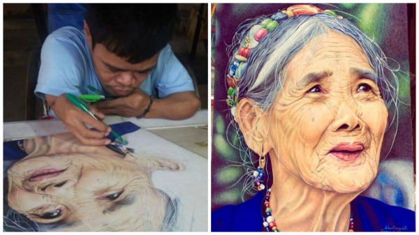 Artist with rare bone disease turns ballpen’s ink into masterpiece art
