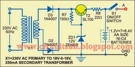 Simple Emergency Lamp and Turning Indicator Circuit Diagram | all about