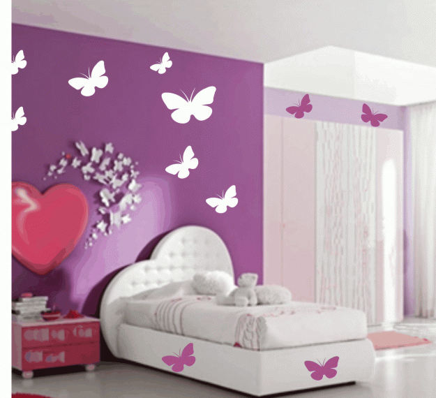 Dormitorios con mariposas - Ideas para decorar dormitorios