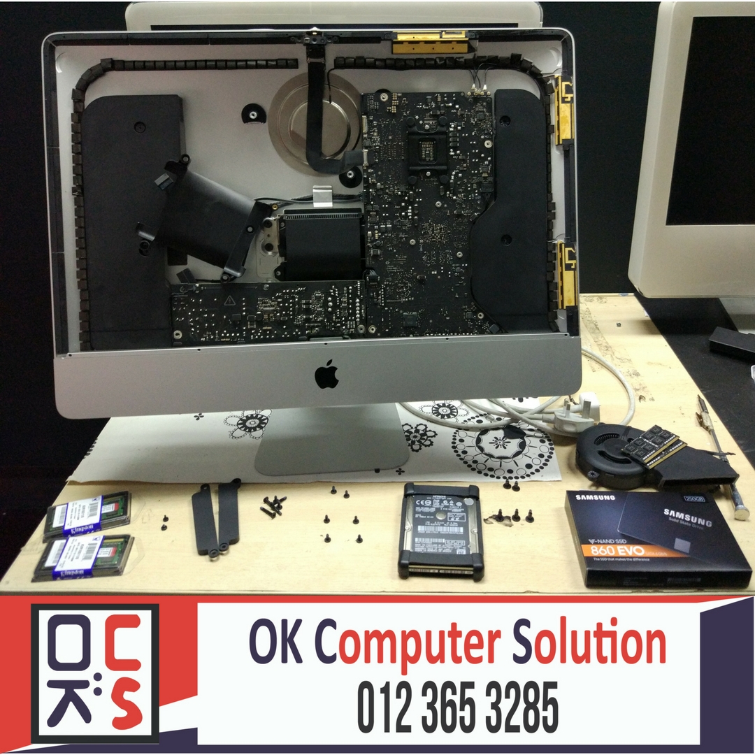 OK COMPUTER SOLUTION Upgrade Apple iMac A1418 Kedai Repair iMac