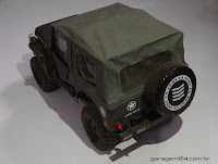 Bolha Jipe Willys Exército - USA Army Jeep 1/10 
