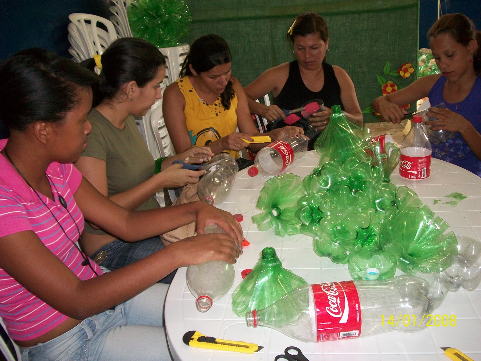 projovem juventude em ação: Oficina de reciclagem