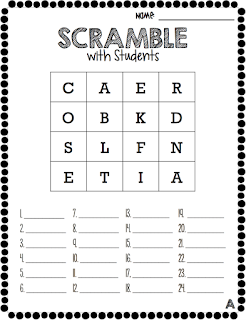What the Teacher Wants!: Scramble!