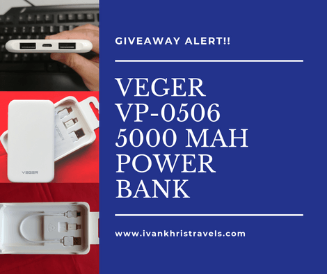 VEGER VP-0506 5,000 mAh power bank giveaway