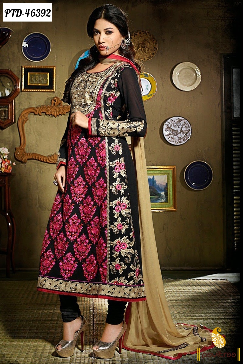 Buy 54/3XL Size Karva Chauth Embroidered Sharara Suits Online for Women in  USA