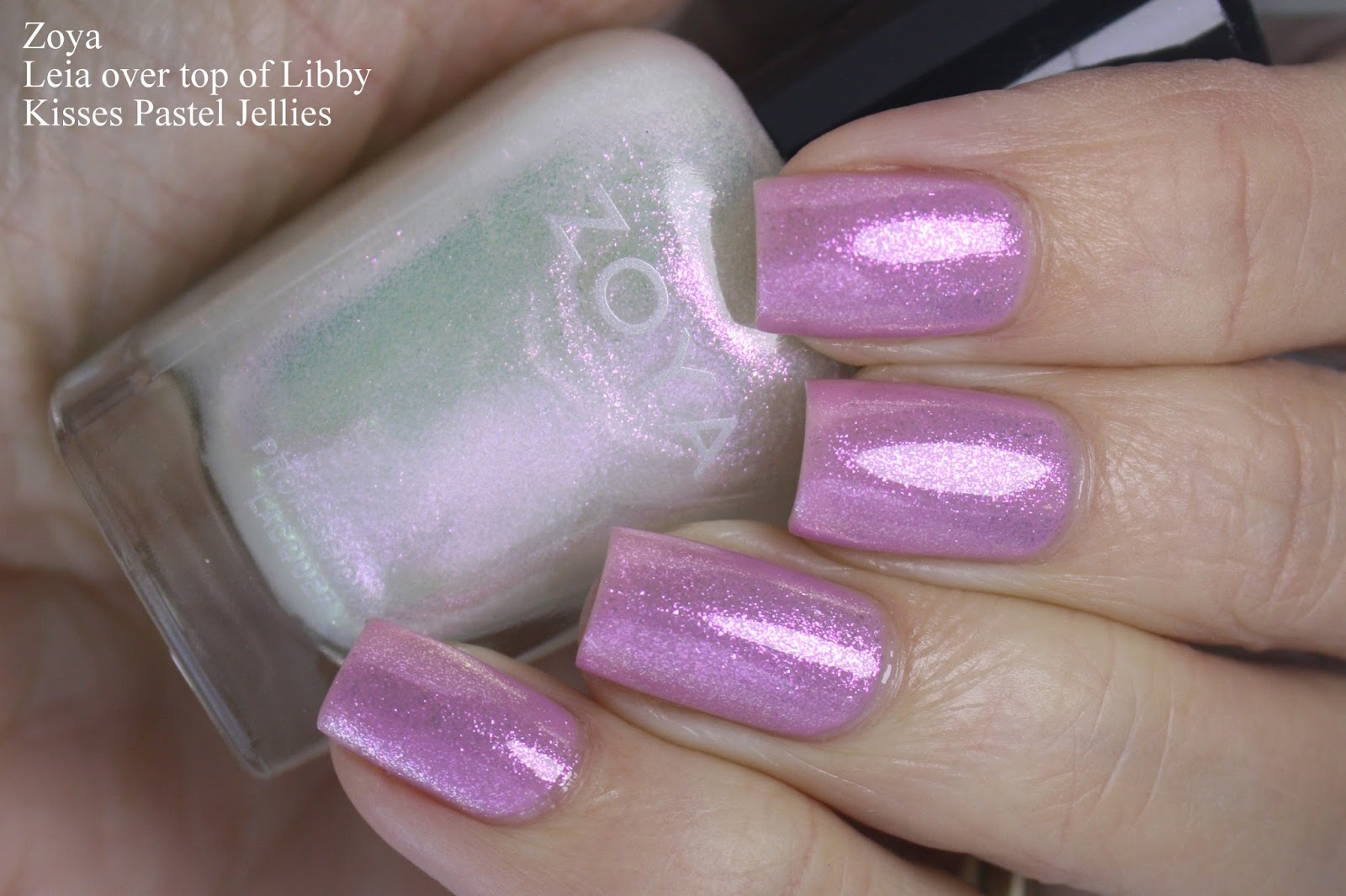 Grape Fizz Nails Zoya Kisses Pastel Jellies Collection, Swatches and