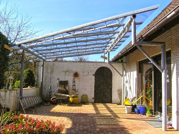 Effective ideas for a canopy made of glass