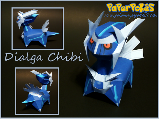 Pokemon 483 Dialga Chibi Depapercraftblog