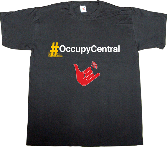 honk kong democracy activism freedom peer to peer, p2p firechat t-shirt ephemeral-t-shirts
