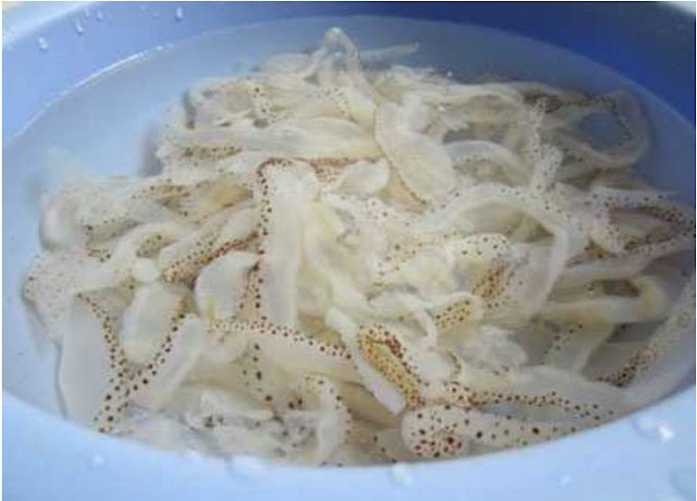 nguyên liệu làm bún chả cá sứa Nha Trang