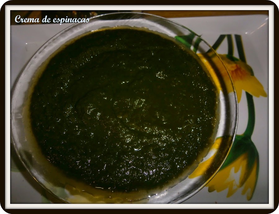 crema de espinacas