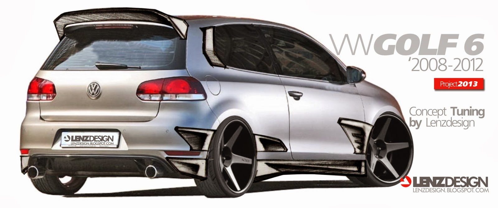 VW Golf 6 Tuning Israel - Lenzdesign Performance Body Kit Project