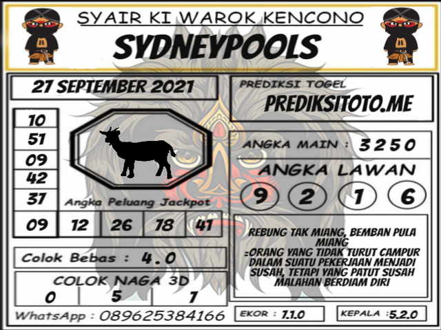 PREDIKSI SYDNEY COJEEL