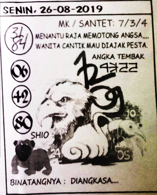 Syair Togel Hongkong Hari Ini 26 Agustus 2019