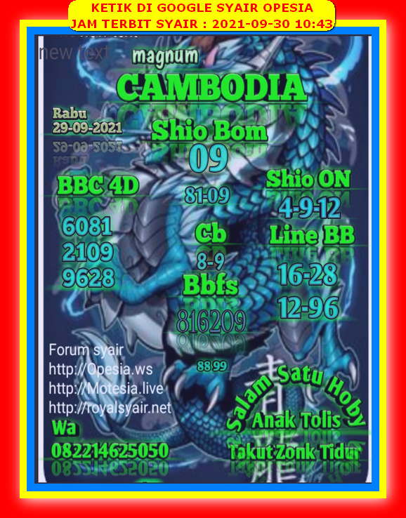 46 Forum syair opesia sdy 30 september 2021 16 Desember