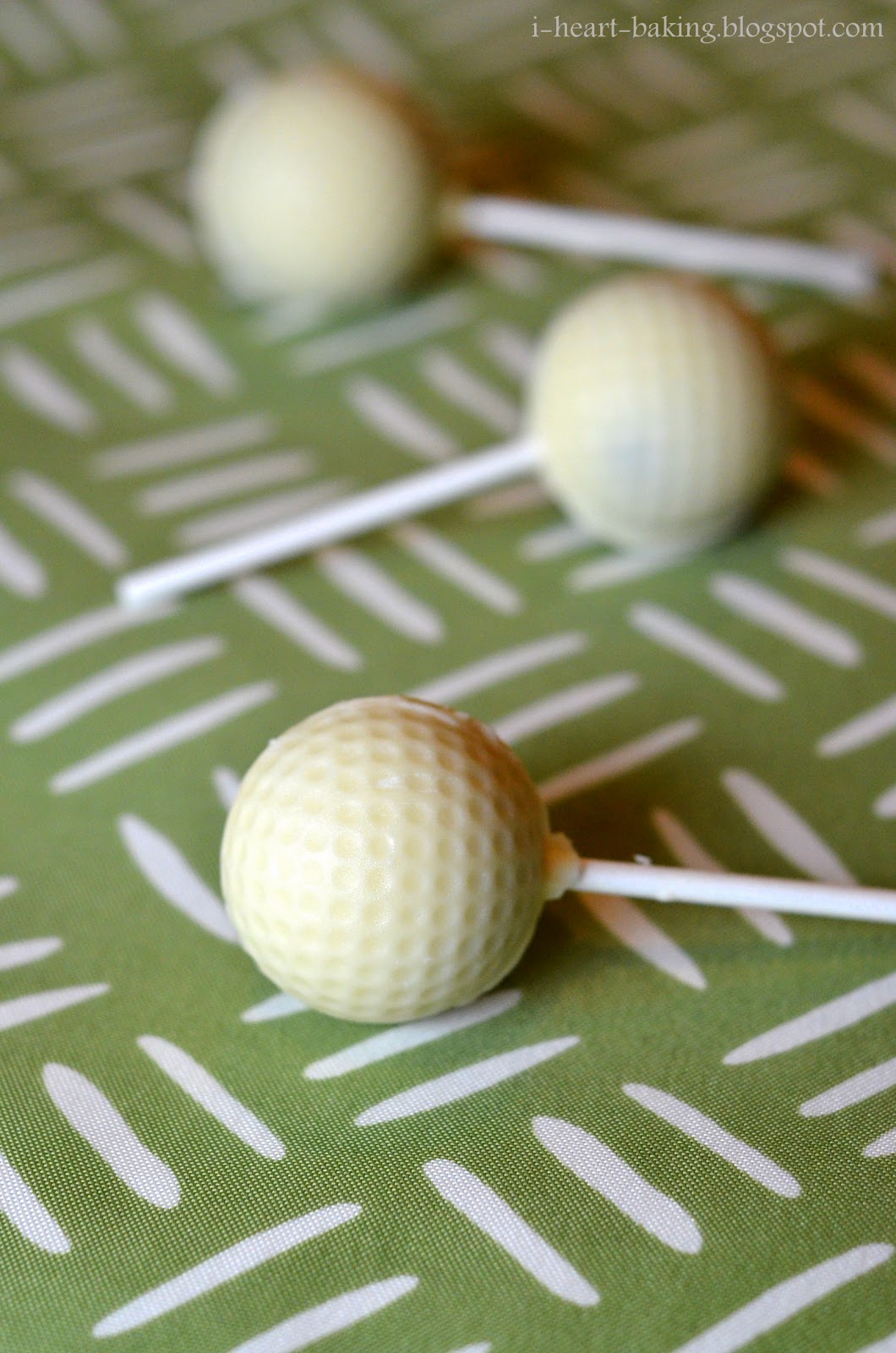 i heart baking!: golf ball cake pops